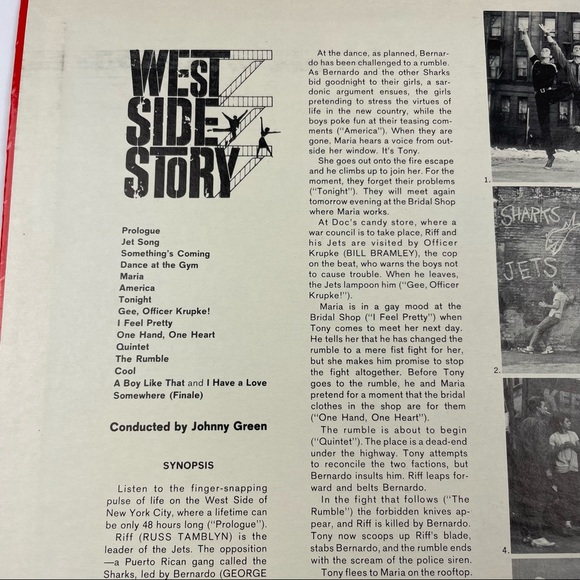 West Side Story Original Soundtrack Vinyl Record Music Natalie Wood Columbia - Picture 7 of 8